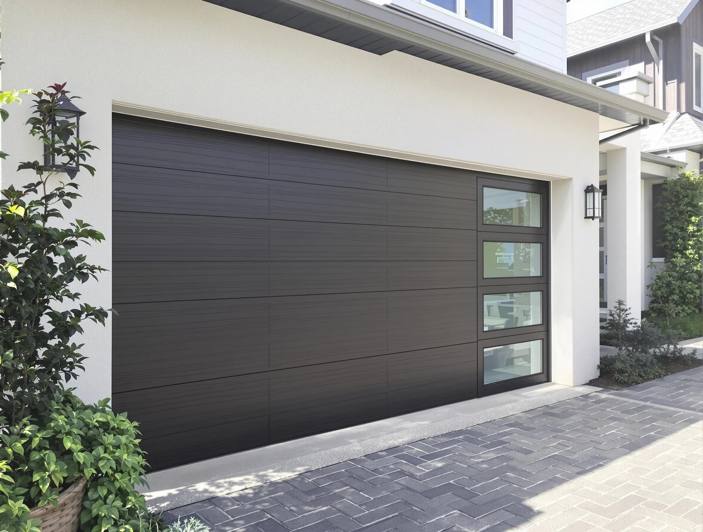 Custom garage door installation by Shawnee Garage Door Repair in Shawnee