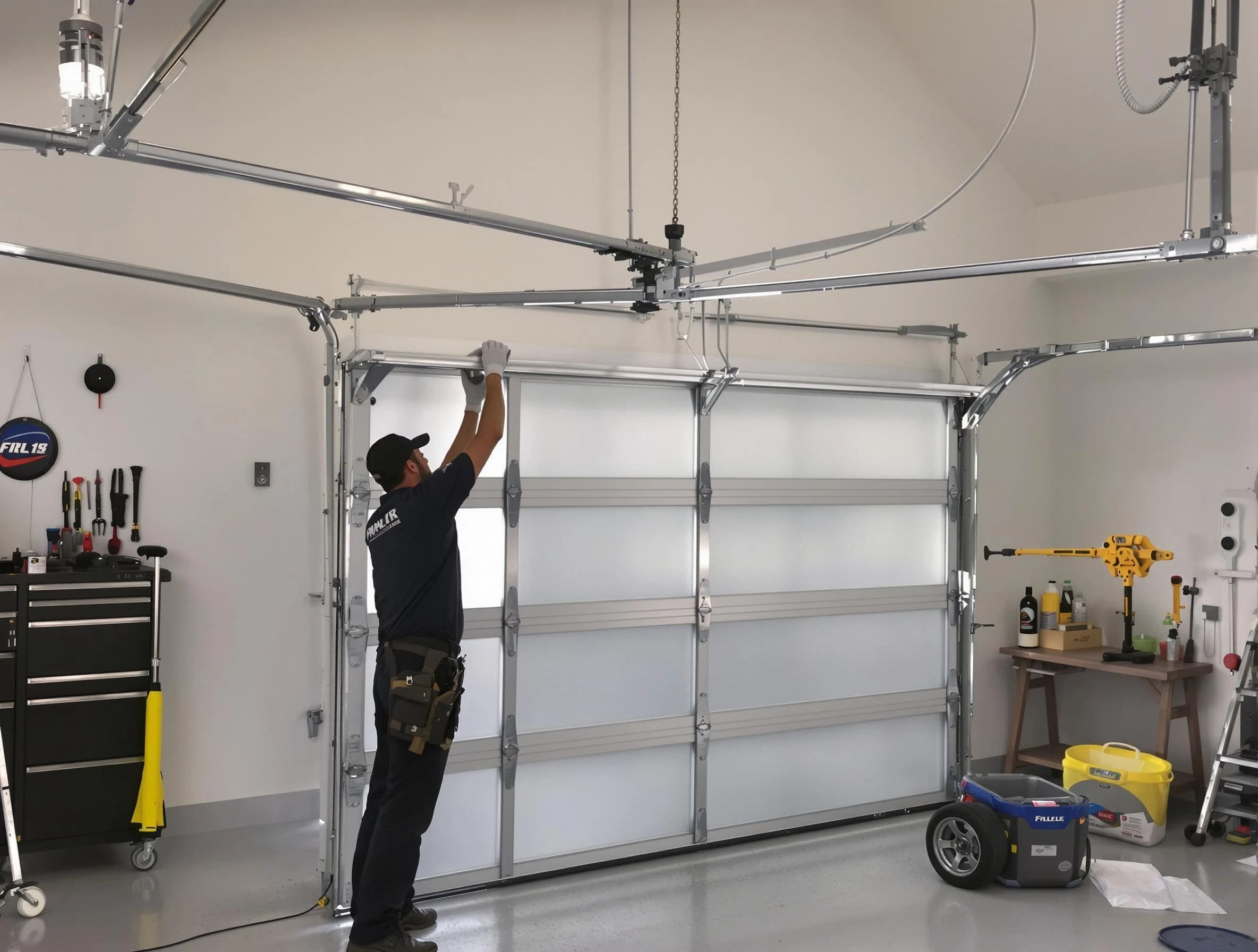 Shawnee Garage Door Repair certified team performing precision garage door installation in Shawnee