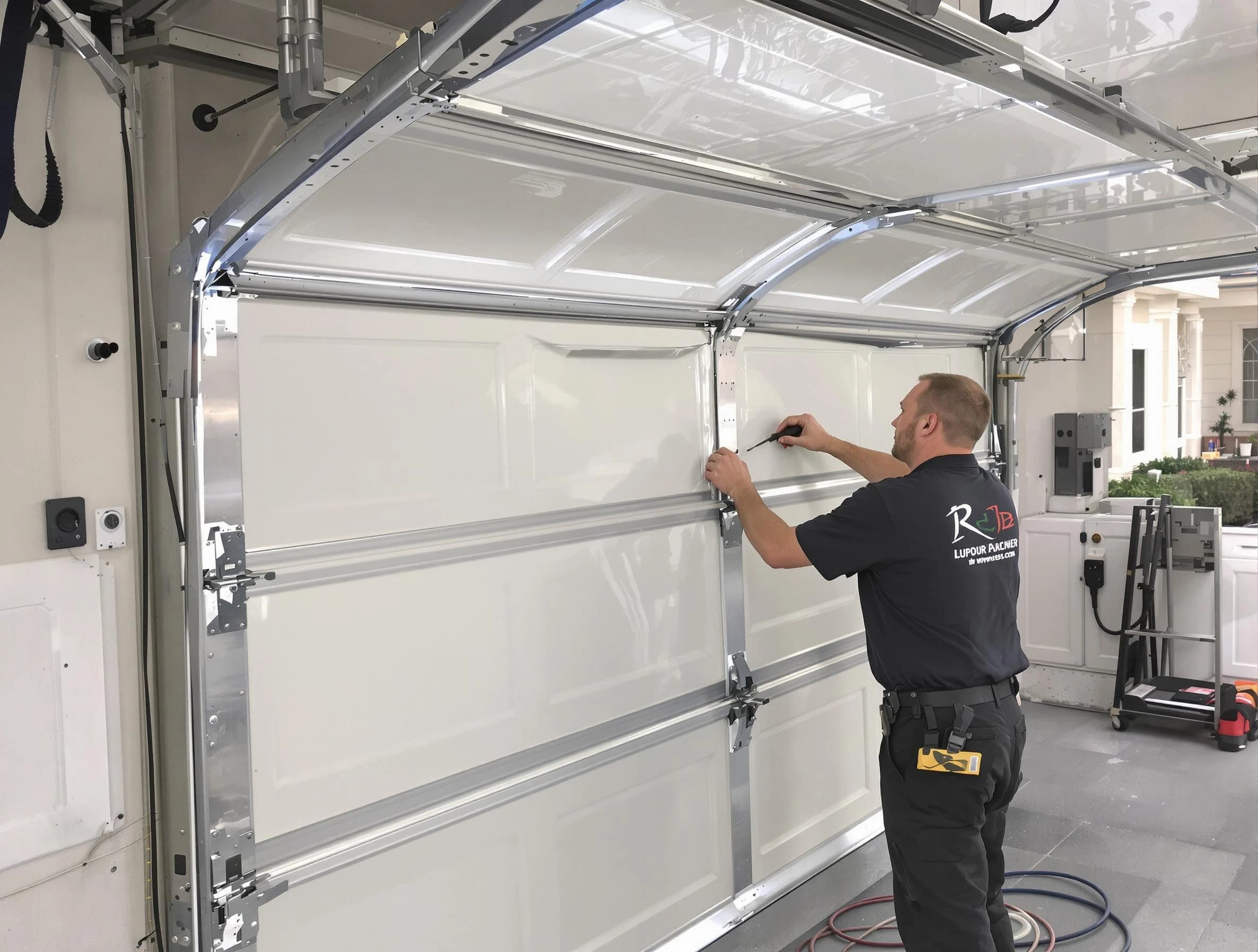 Shawnee Garage Door Repair professional performing panel repair in Shawnee