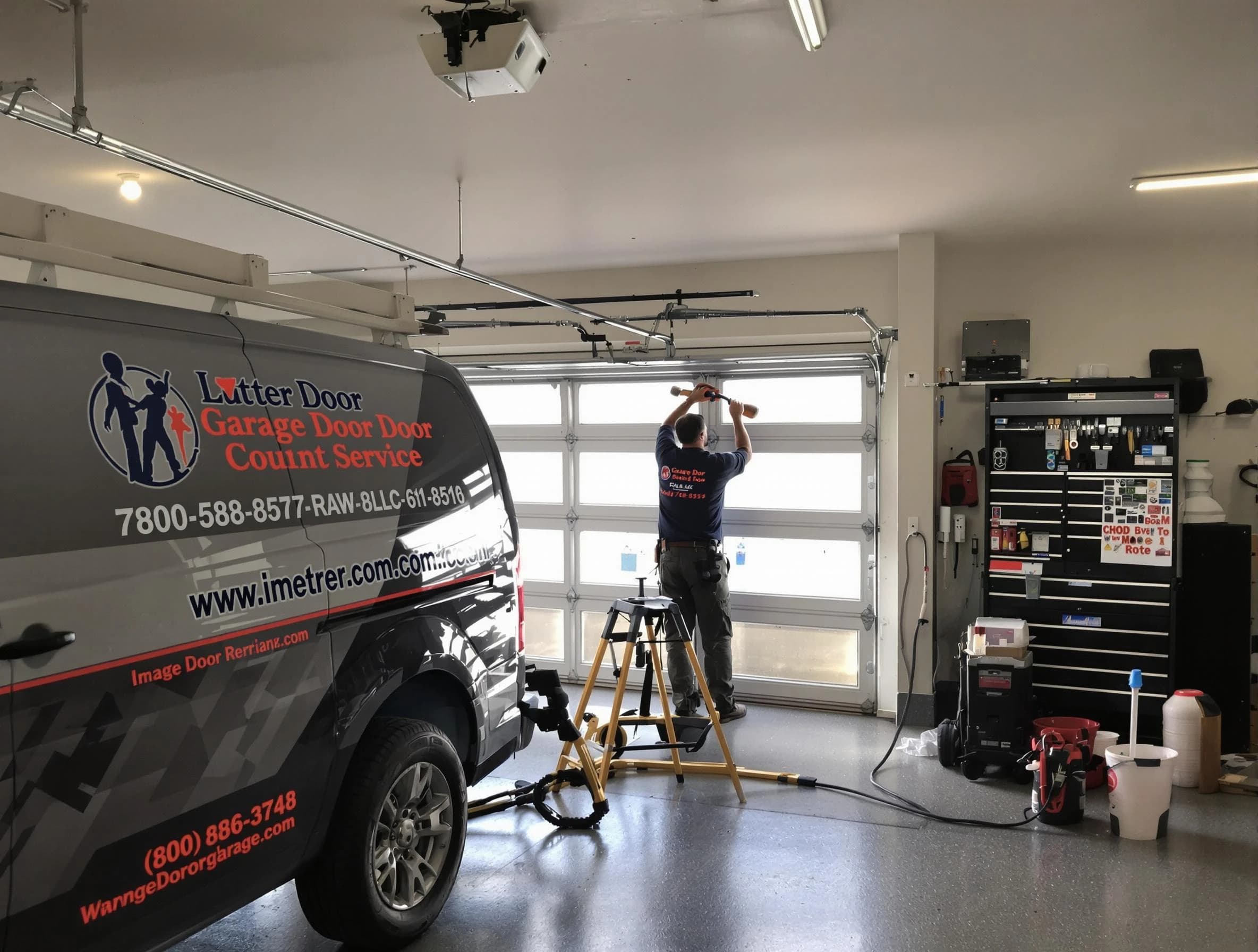 Shawnee Garage Door Repair rapid response team performing same-day repair in Shawnee